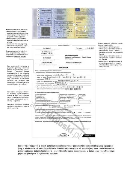 Dokumenty przy rejestracji pojazdu