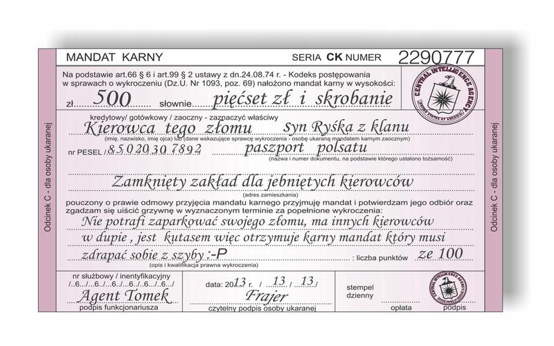Jak uniknąć mandatu