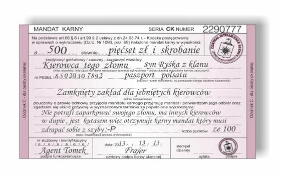 Mandat za parkowanie 2026