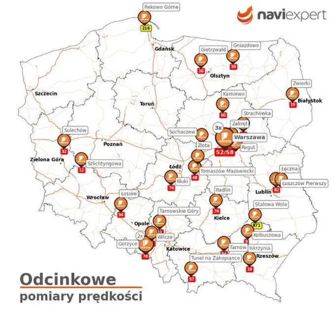 Odcinkowy pomiar prędkości A1