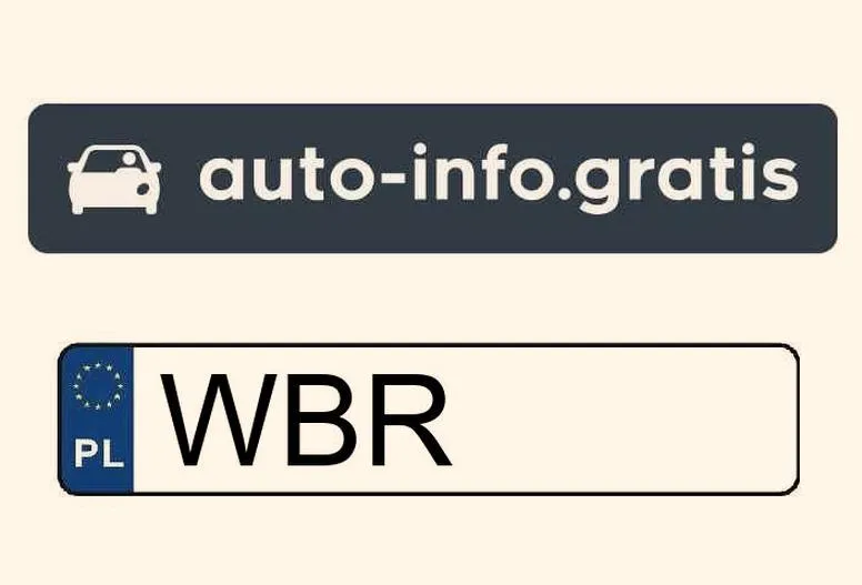 Wbr na tablicy rejestracyjnej