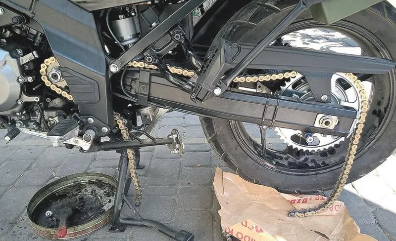 Wymiana napędu motocykla