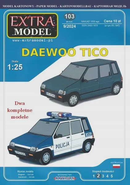Zużycie paliwa Daewoo Tico